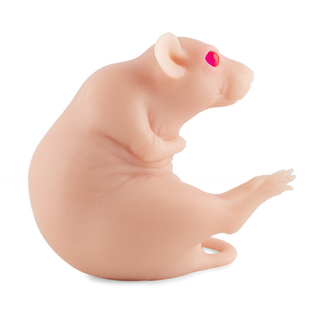 Силиконовая крыса с глазами