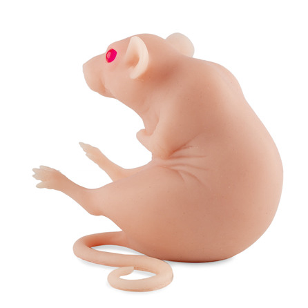 Силиконовая крыса с глазами